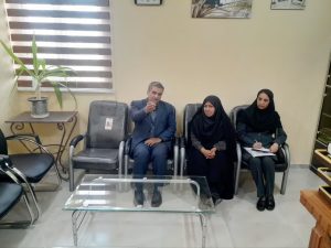 دیدار رئیس اداره بهزیستی عنبر آباد با رئیس اداره محیط زیست