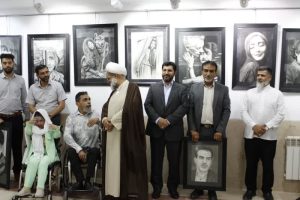 باحضور مسئولین استانی ؛نمایشگاه نقاشی آثار هنرجویان آموزشگاه ققنوس افتتاح شد