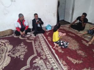 بازدید مشترک بهزیستی و هلال‌احمر از مددجویان بهزیستی گنبکی